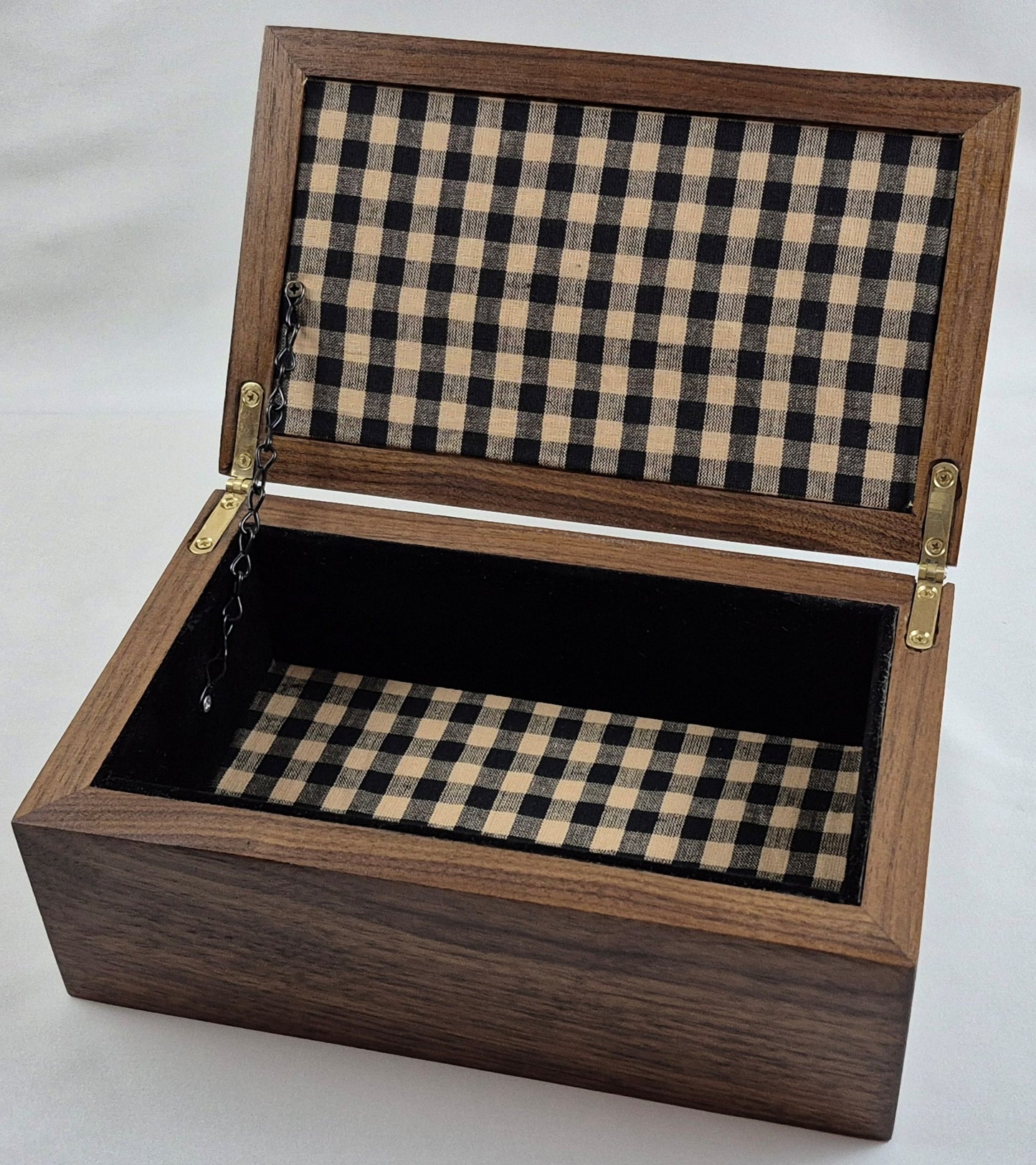 Keepsake box with Walnut sides & Zebrawood top