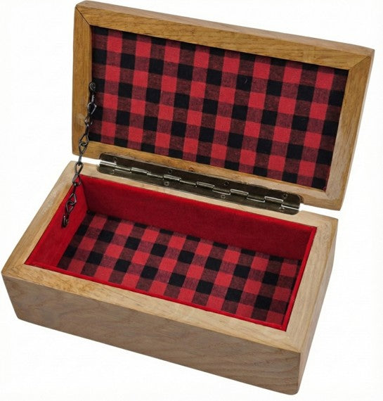 White Oak Keeepsake Box with a Canarywood Top