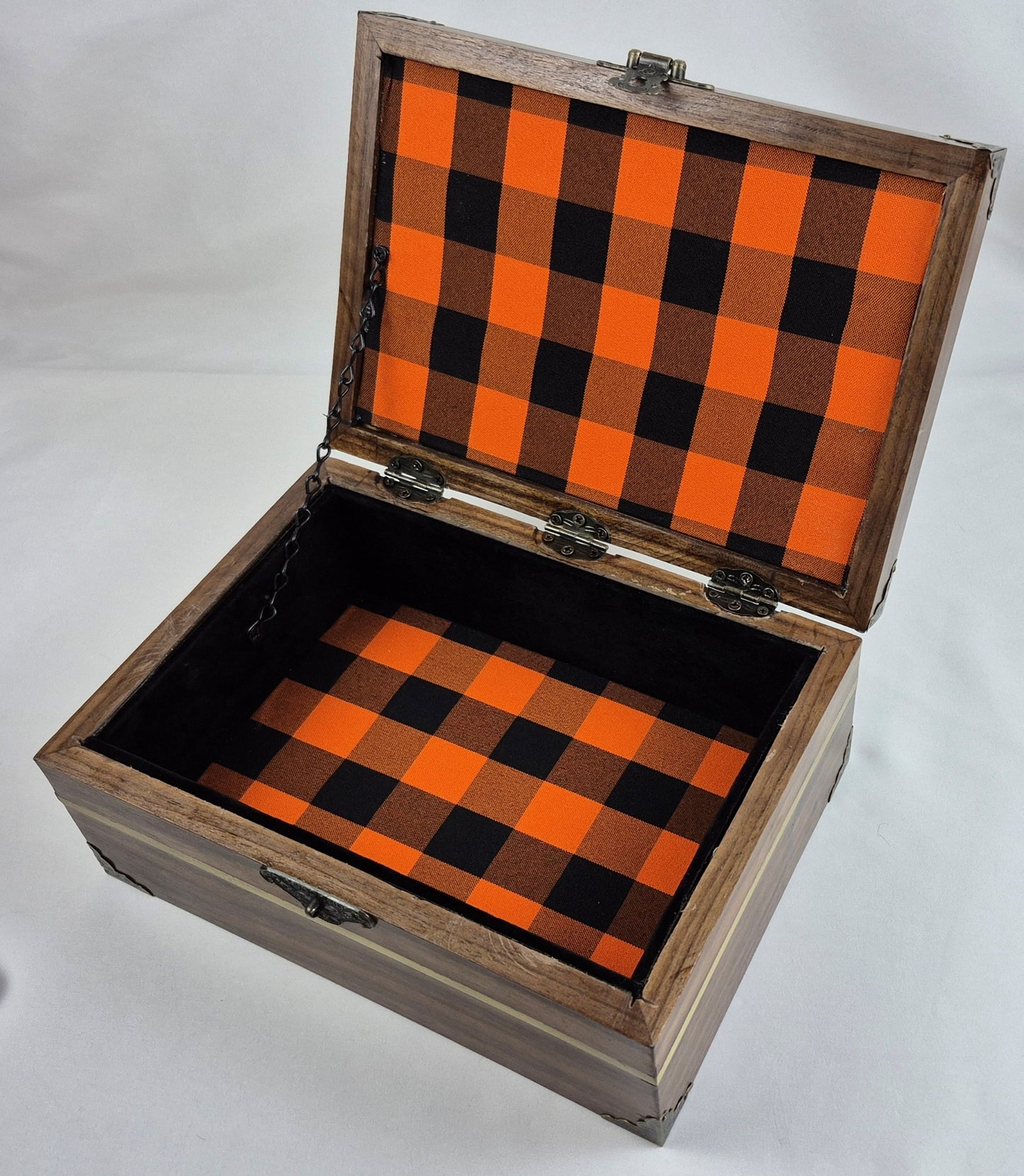 Solid Walnut Keepsake Box with a Zebrawood Top