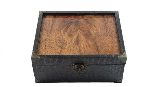 Alligator Pattern Wrap Keepsake Box