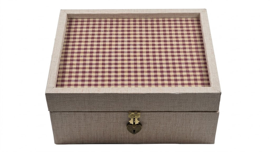 Cloth Pattern Wrap Keepsake Box