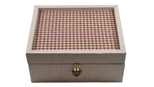 Cloth Pattern Wrap Keepsake Box