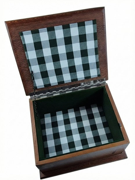 Lacewood & Mahogany Keepsake Box with LED Lighting
