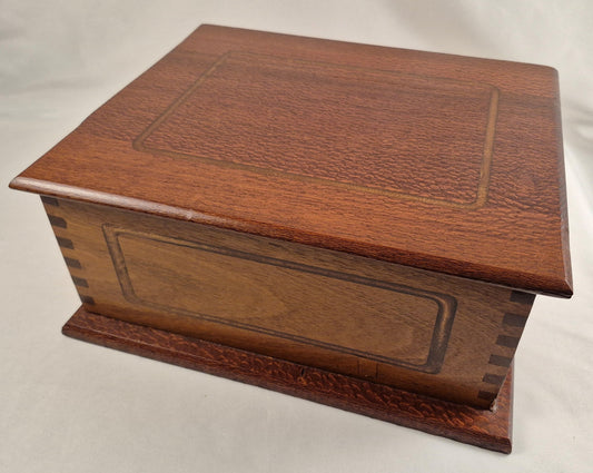 Lighted Lacewood & Mahogany Keepsake Box (LB)