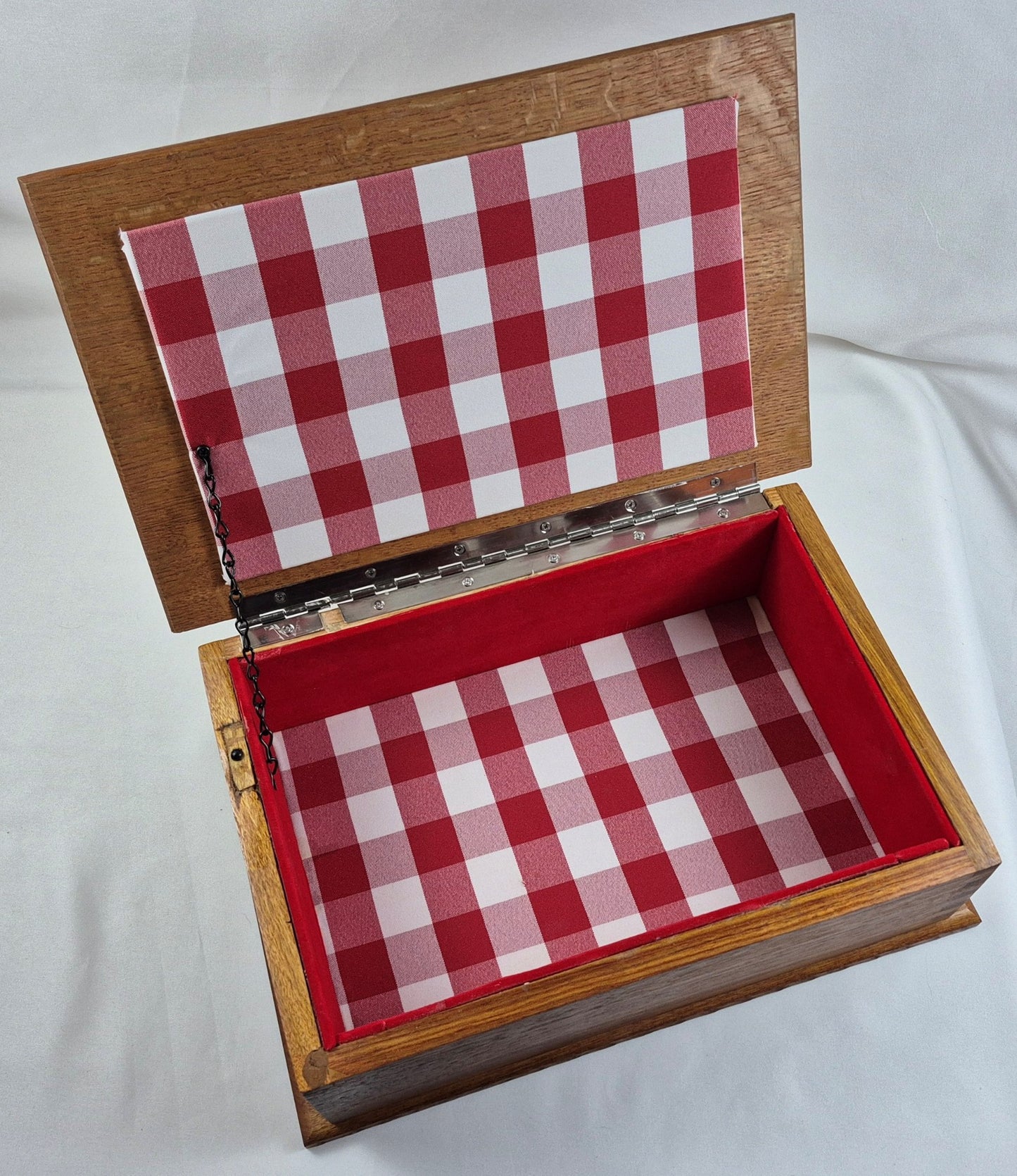 White Oak & Canarywood Keepsake Box with LED Lighting (LB)