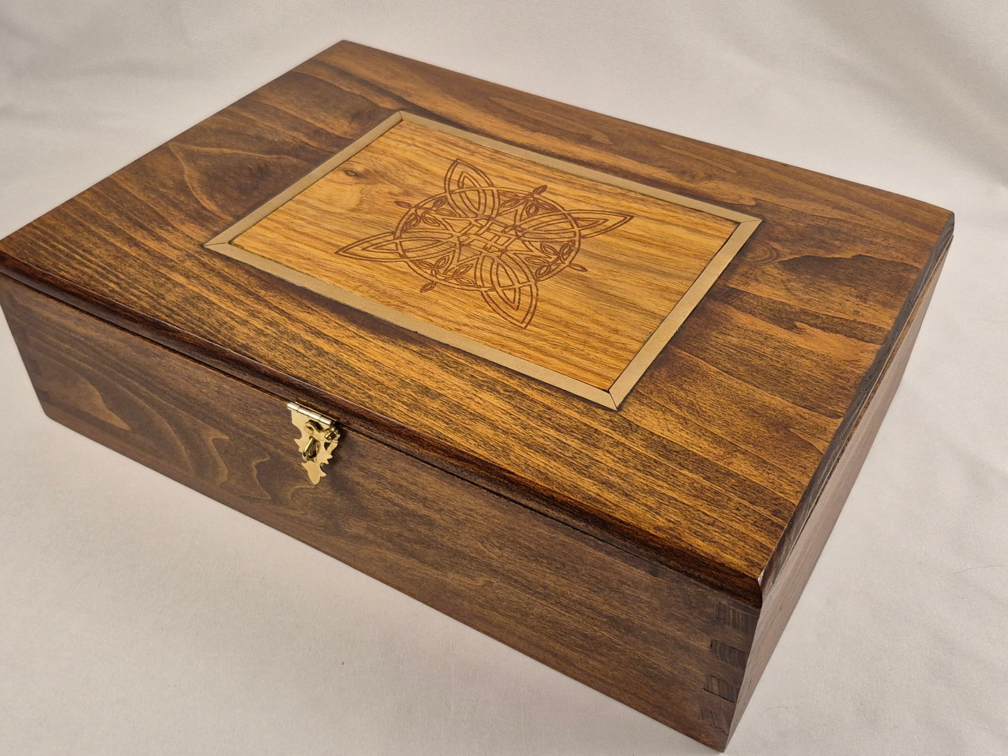 Poplar Keepsake Box with LED Lighting (LB)