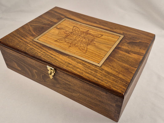 Poplar Keepsake Box with LED Lighting (LB)