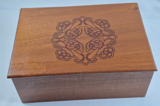 Lighted Mahogamy Keepsake Box (LB)