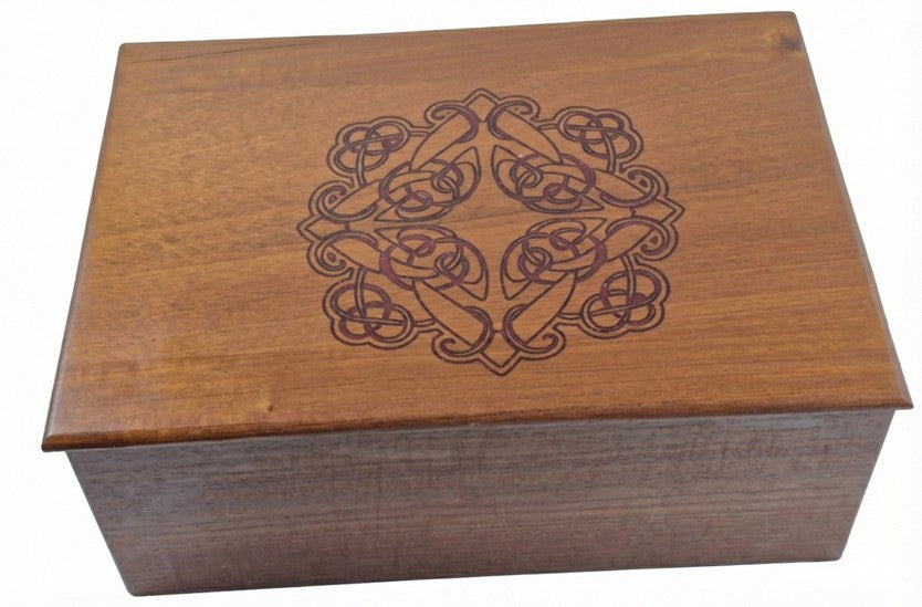 Mahogany Keepsake Box with LED Lighting