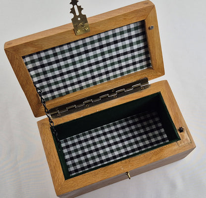 Lighted White Oak Keepsake Box