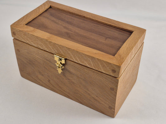 Lighted White Oak Keepsake Box