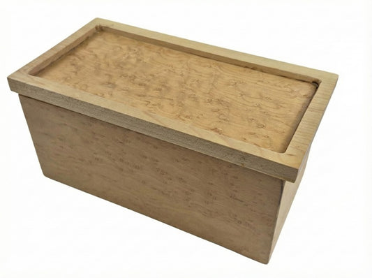 Lighted Keepsake Box with Birds Eye Maple Veneer