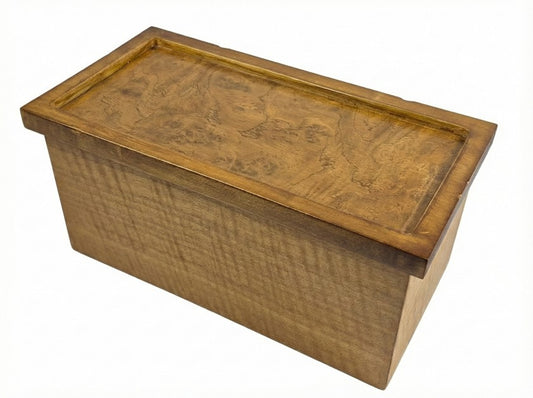 Lighted Keepsake Box with Two Different Types of Veneer