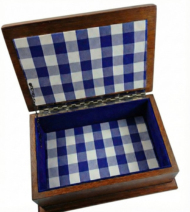 Lacewood & Mahogany Keepsake Box with LED Lighting