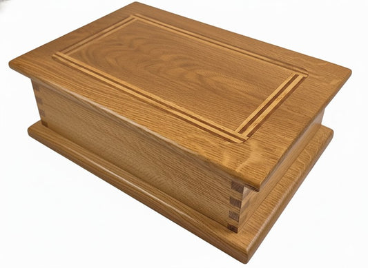 Quarter Sawn White Oak Keepsake Box with LED Lighting