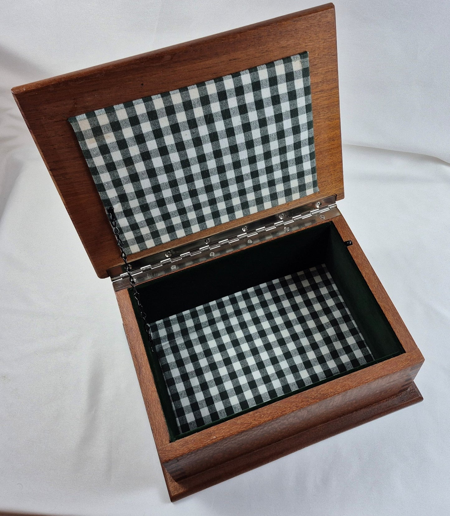 Lighted Lacewood & Mahogany Keepsake Box LB