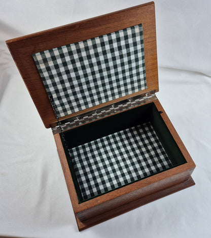 Lacewood & Zebrawood Keepsake Box with LED Lighting (LB)