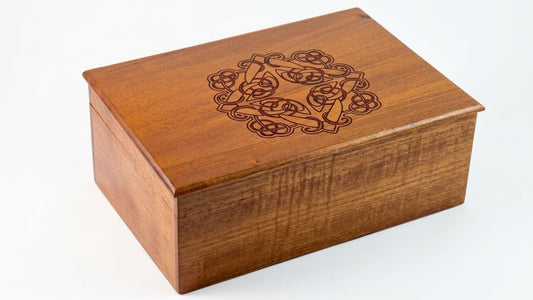 Mahogany Keepsake Box with LED Lighting