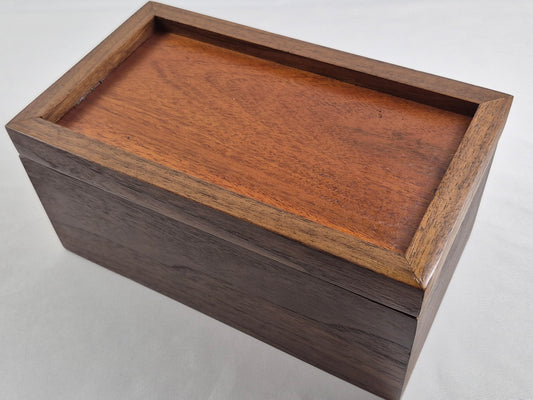 Walnut Keepsake Box with a Canarywood Top
