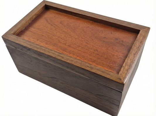 Walnut Keepsake Box with a Canarywood Top