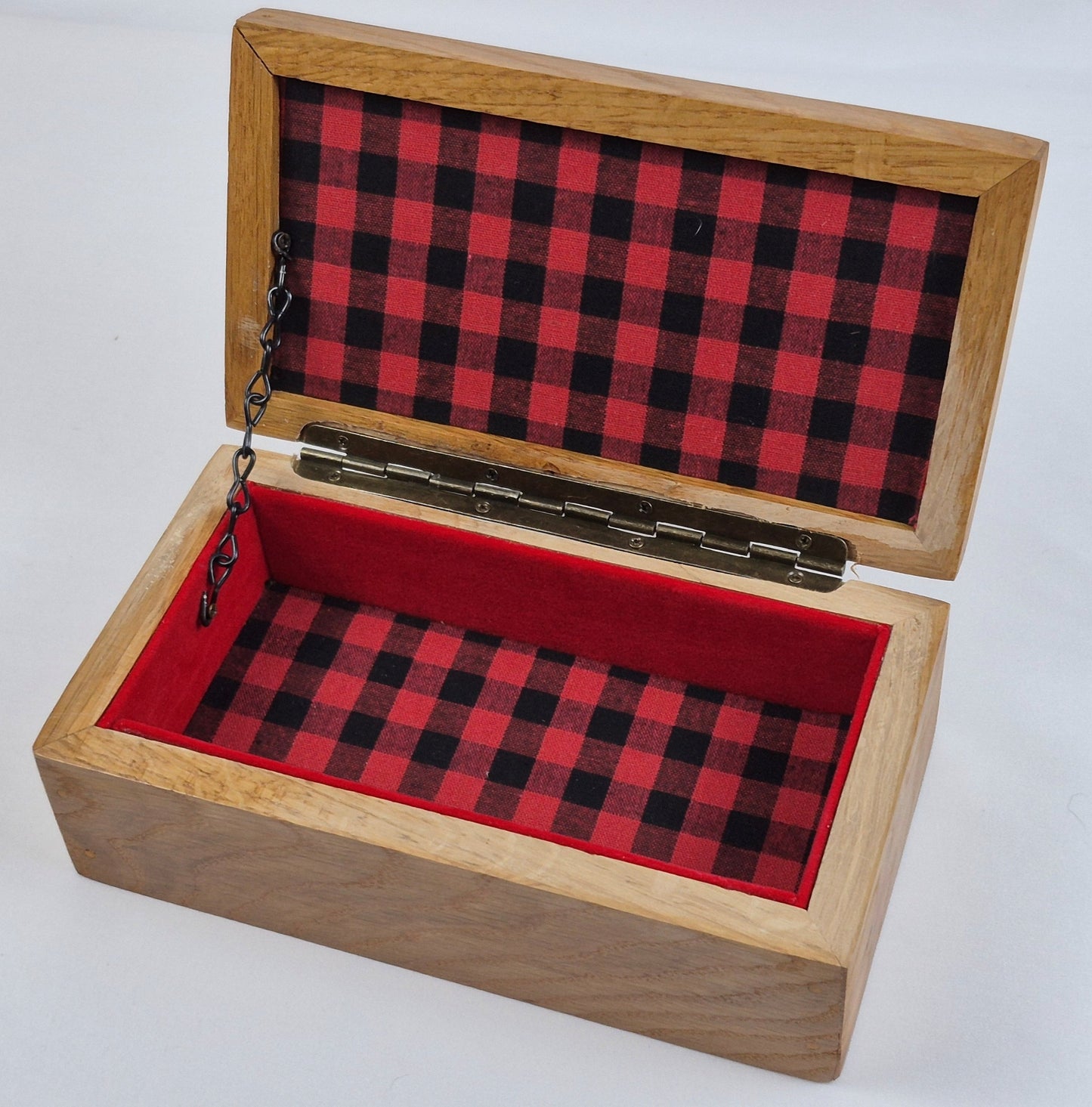 White Oak Keeepsake Box with a Canarywood Top