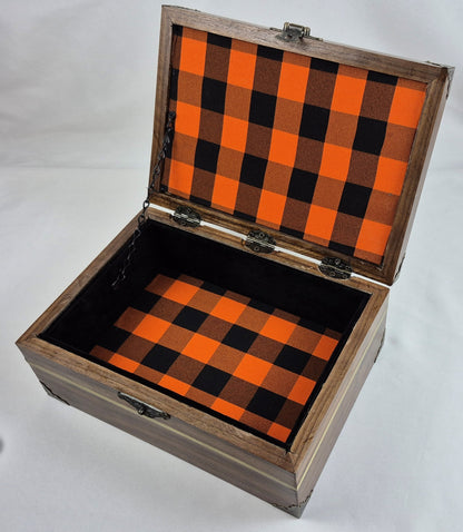 Solid Walnut Keepsake Box with a Zebrawood Top