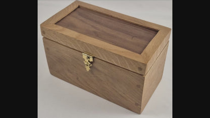 Lighted White Oak Keepsake Box