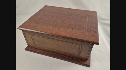 Lighted Lacewood & Mahogany Keepsake Box (LB)