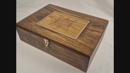 Poplar Keepsake Box with LED Lighting (LB)